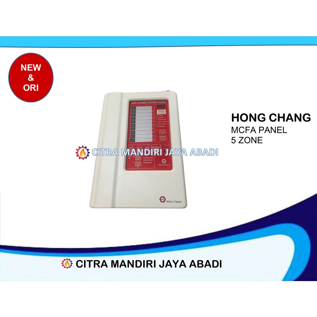 Panel alarm 5 zone merek Hong chang/HC plastik MCFA