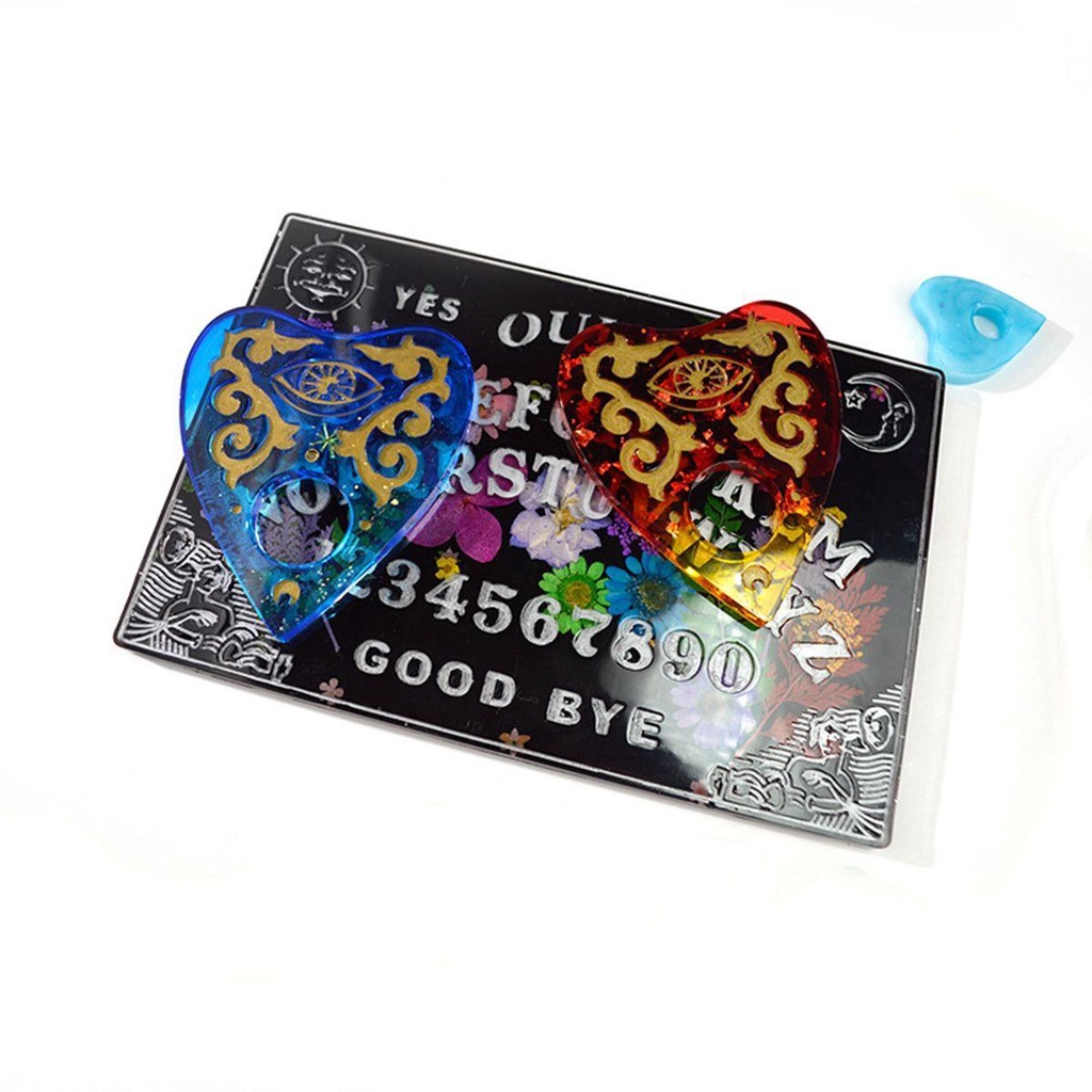 [Elegan] Resin Casting Cetakan Permainan Liontin Epoxy Silikon Gothic Handmade Ouija Board