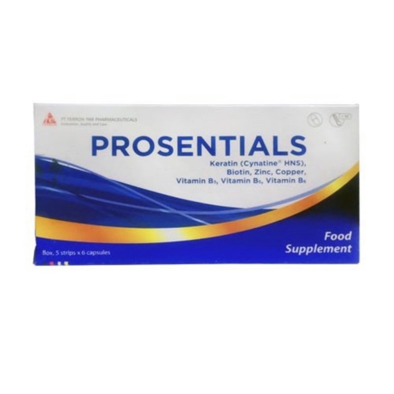 Prosentials box 30 tablet ( suplemen kesehatan kulit )