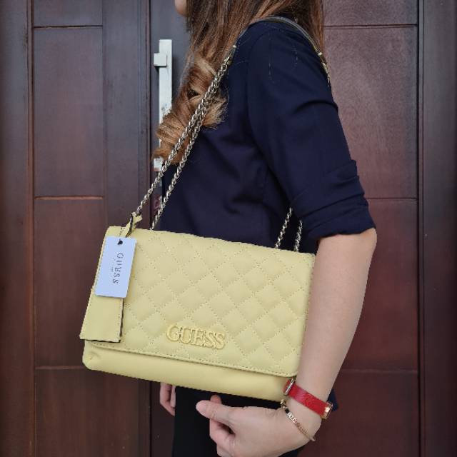 READY STOCK Original Gs elliana detail gold semua  crossbody medium size tas selempang office bag