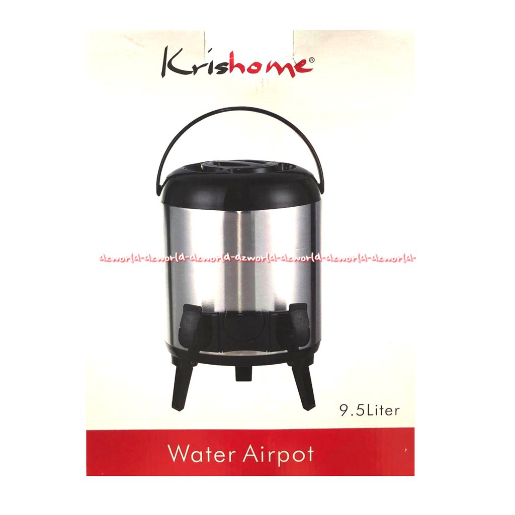 Krishome Water Airpot Hot And Cold 9.5 Liter Termos Air Panas Kapasitas  Tempat Air Minum9.5L