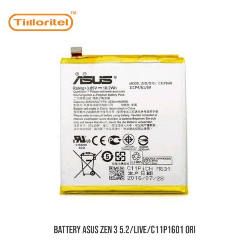 BATTERY ASUS ZEN 3 5.2/LIVE/C11P1601 ORI