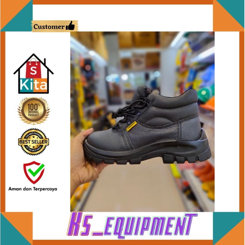 Sepatu Safety Maxi 6 Inch/Safety shoes Krisbow/Sepatu kerja/Proyek/sepatu pengaman