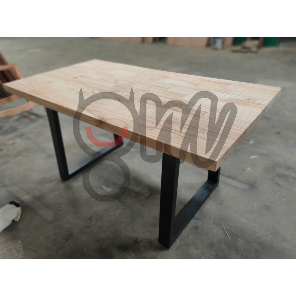 jual meja makan kayu mindi - writing table - meja kerja | shopee
