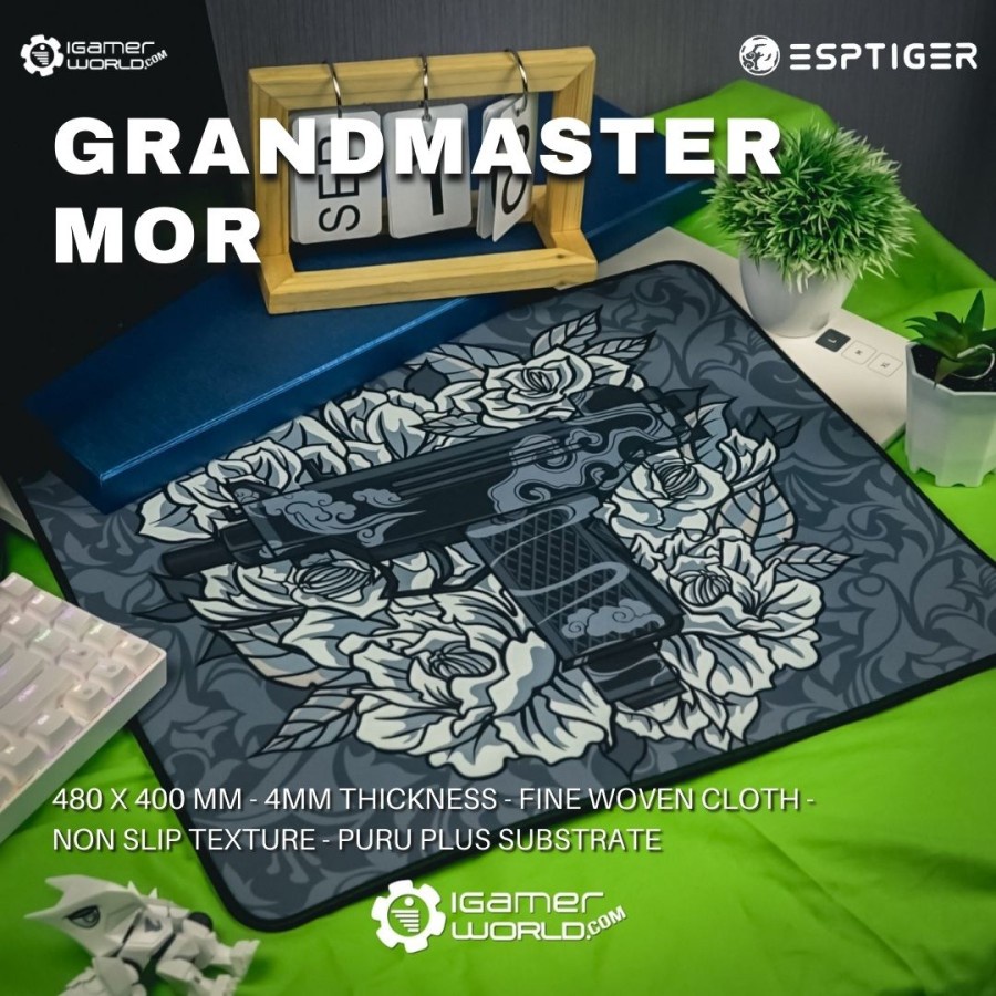 Esports Tiger Grandmaster Mor Gaming Mousepad