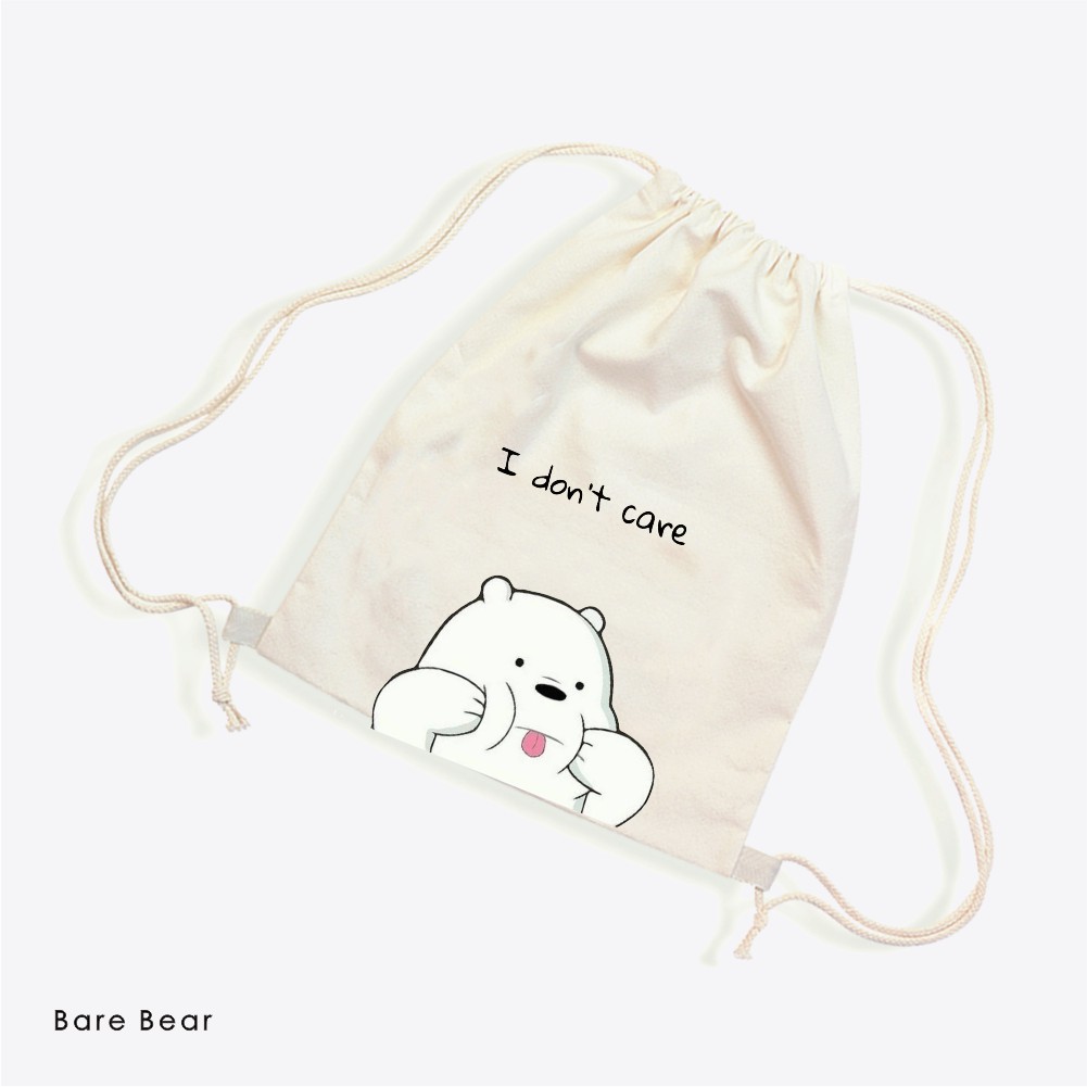 Stringbag We bare bear motif kartun lucu beruang klasik vintage #STWB