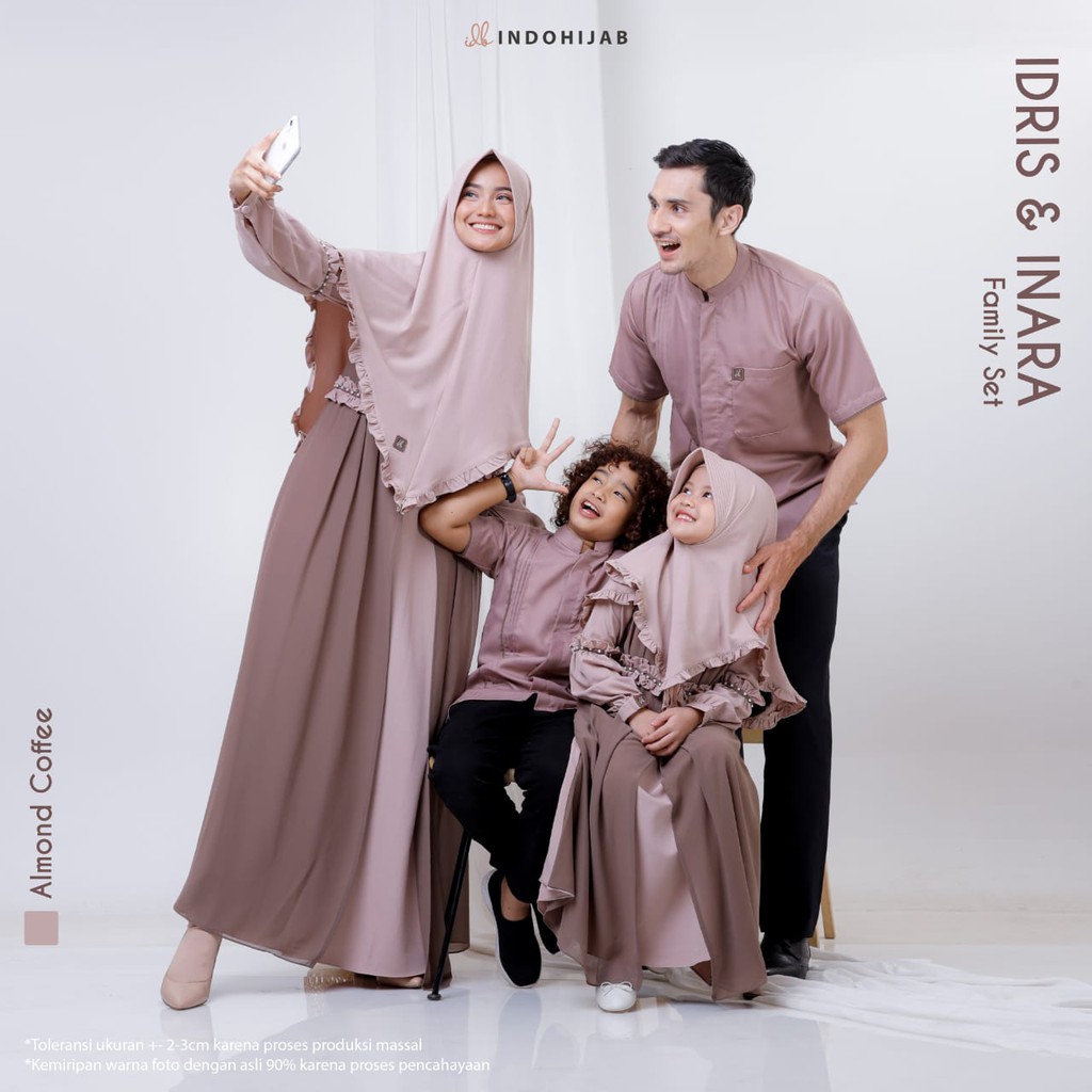 [PRE ORDER] Sarimbit IDRIS & INARA "Almond Coffee" by IndoHijab