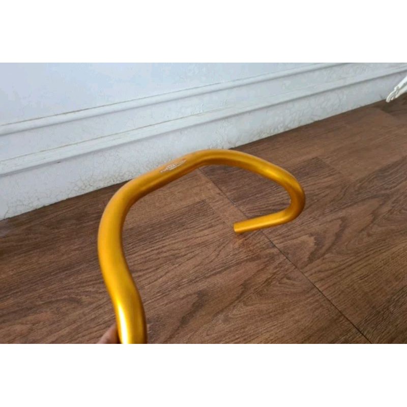 Handlebar Stang Drop Bar Vuelta Pista trek bike Trekbike fixie Velodrome track bar dropbar drop bar gold