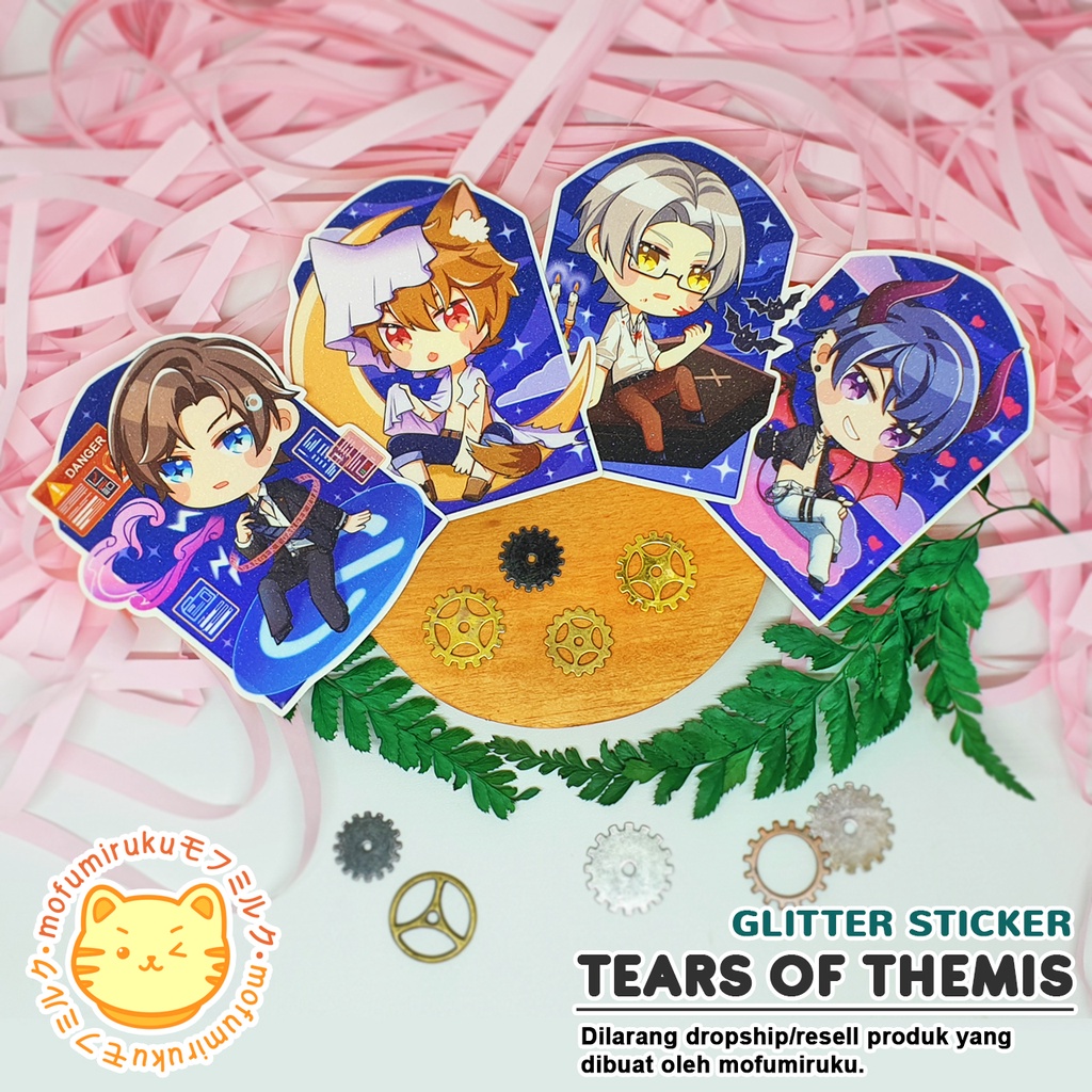

Tears of Themis Glitter Sticker | Artem Wing | Luke Pearce | Vyn Richter | Marius Von Hagen | - Mofumiruku