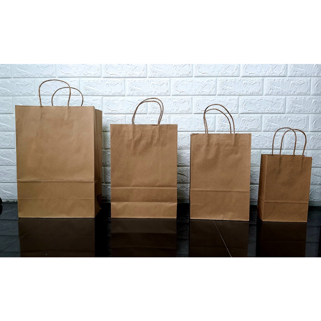 

Paperbag Kraft Polos Uk. S, M, L, XL