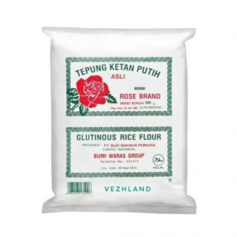 

Tepung Ketan Putih Rose Brand 500G 1/2KG