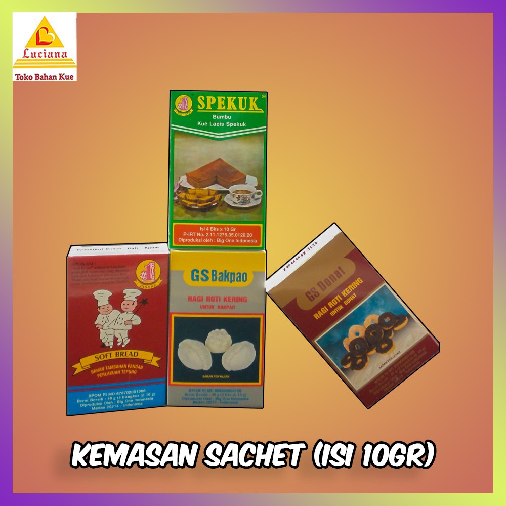 [kemasan Sachet] SUPER GS Bakpau, GS Donat, GS Softbread, GS Spekuk