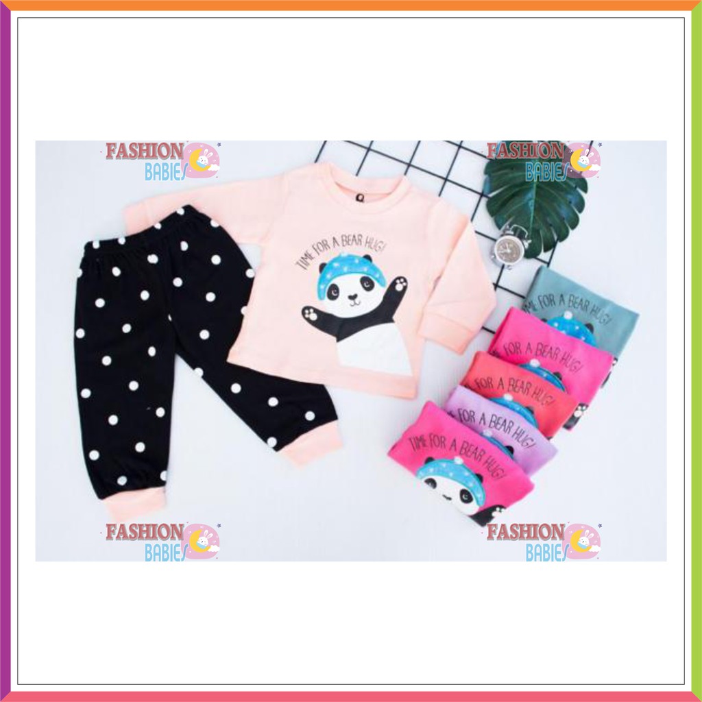 ❤ Baby Fashion ❤ SETELAN CELANA PANJANG / BABY GIRL JOGGER SET IMPOR 1-3TH