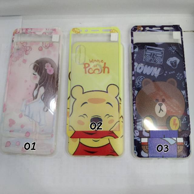 Softcase gambar + anti gores kaca Xiaomi Redmi 6x/Mi A2