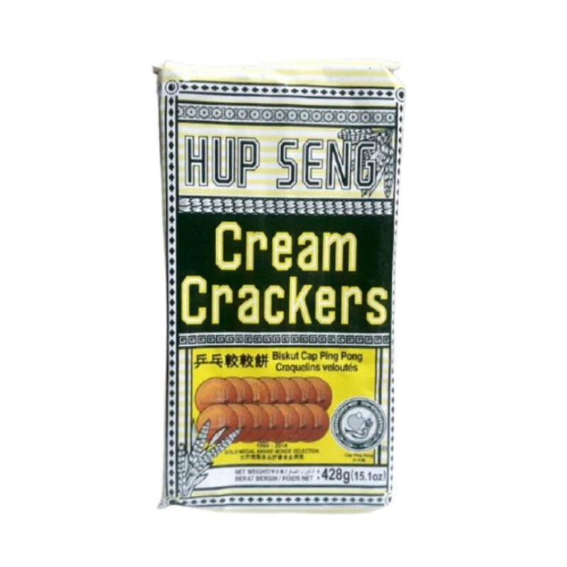 

HUP SENG CREAM CRACKERS 428GR - roti asin - biskuit cap ping pong