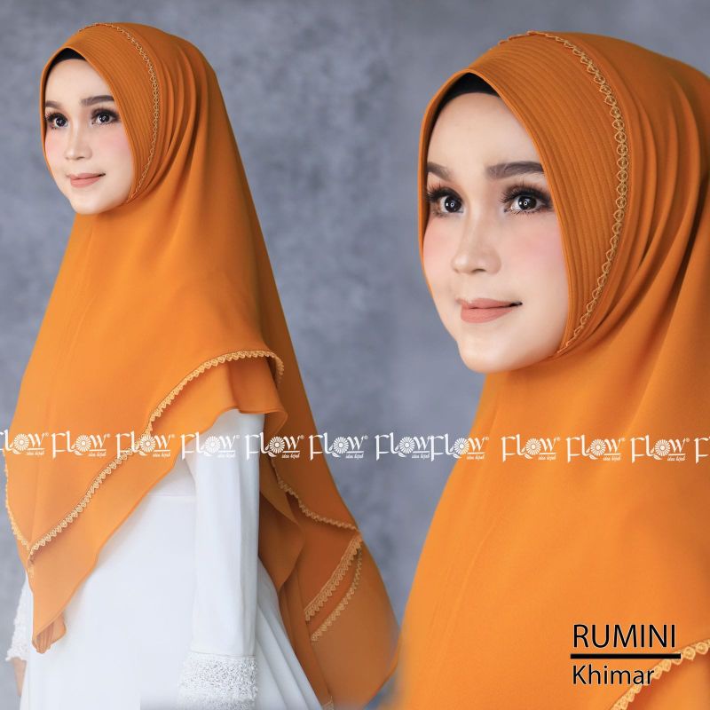 Jilbab Khimar Instan Syari Rumini Ori Flow