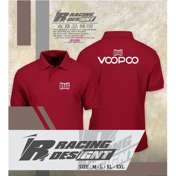 Poloshirt / Kaos Polo Vape Drag Voopoo Indonesia Terbaru Murah Distro -IR