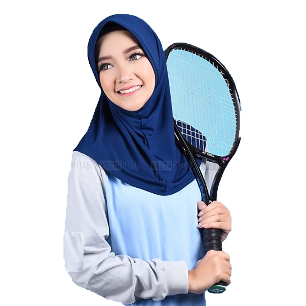Jilbab Sport Bergo Instan Pendek Jersey Zoya-4
