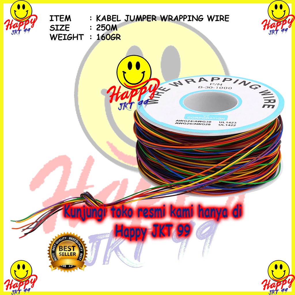 [ HAPPY JKT 99 ] KAWAT JAMPER WIRE WRAPPING KABEL JUMPER KAWAT JAMPER ORIGINAL