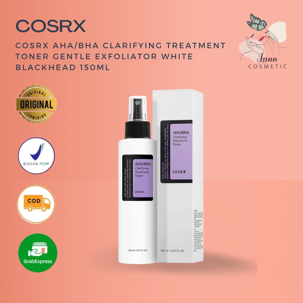 [BPOM] COSRX AHA/BHA Clarifying Treatment Toner - 150 ML Toner Eksfoliasi Ringan Untuk Semua Jenis Kulit