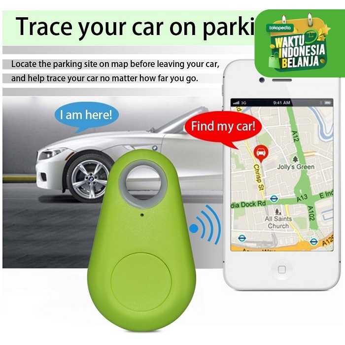 JUAL Smart Bluetooth Tracker Wireless Remote Shutter Selfie Tongsis GPS