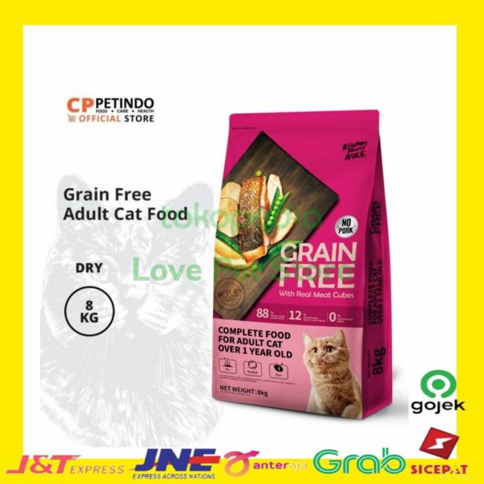 

Promo Gojek/Grab Kf Kitchen Flavor Adult 8Kg Cat Food Grainfree
