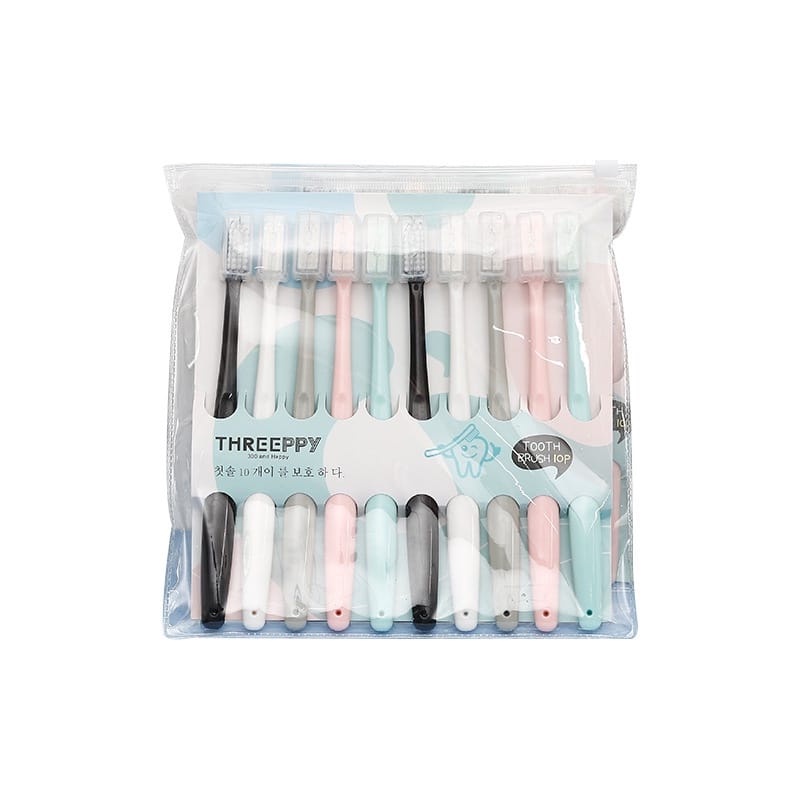 Sikat Gigi Dewasa Bahan Lembut 1 SET ISI 10 PCS Toothbrush Double Care Sensitive AFM