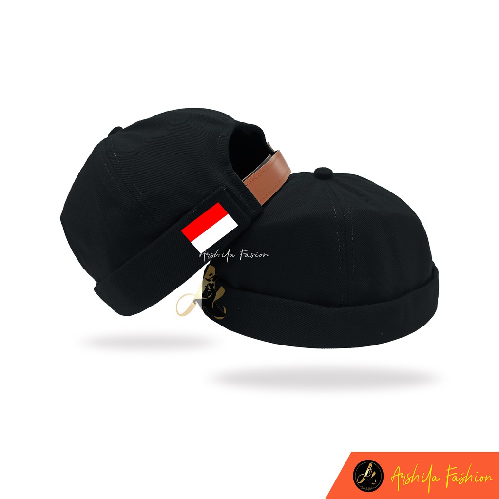 TOPI CAP MIKIHAT CUSTOM Gambar Bendera Indonesia /  PECI UAS