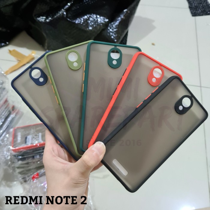 REDMI NOTE 2 - CASE DOVE + KAMERA MATTE TRANSPARAN FUZE MACARON /CROWN