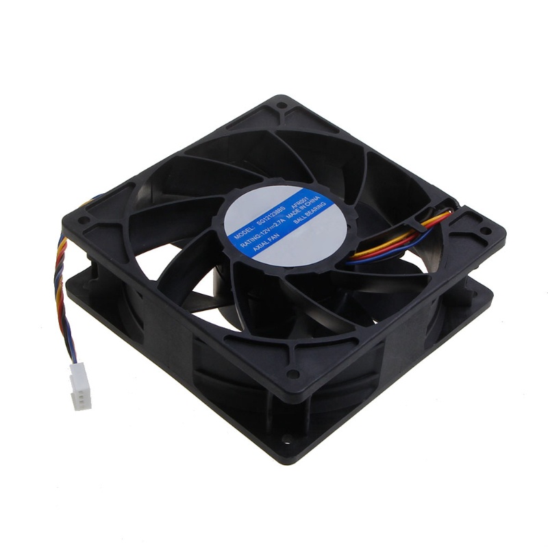 Bt SG121238Bs Untuk DC 12V 2.7A 6000RPM S7 S9 T9 L3 BTC ETH Mining Double Bearing Fan Violence Fan 120x120x38mm Baru