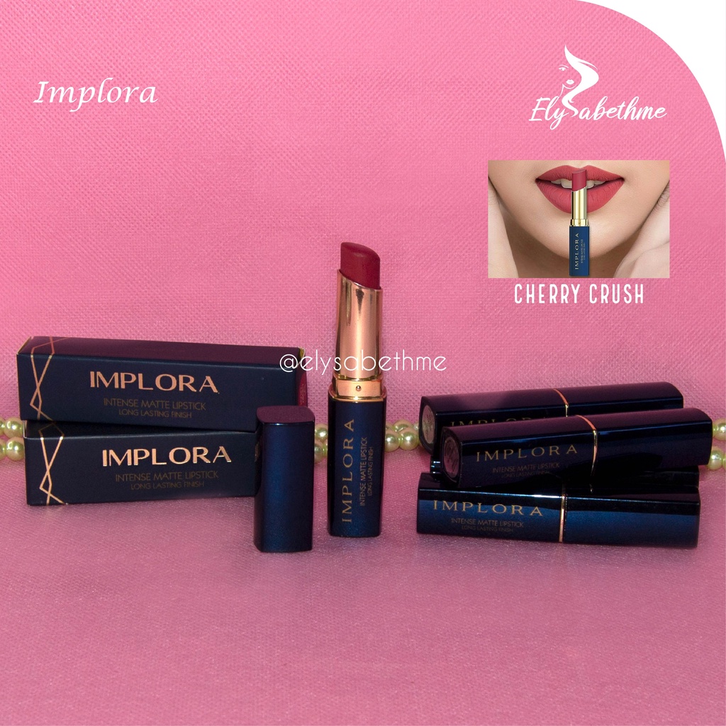 ✿ELYSABETHME✿ I♥M♥P♥L♥O♥R♥A Implora cosmetic lipstick intense mattee stick powder lip bibir gincu