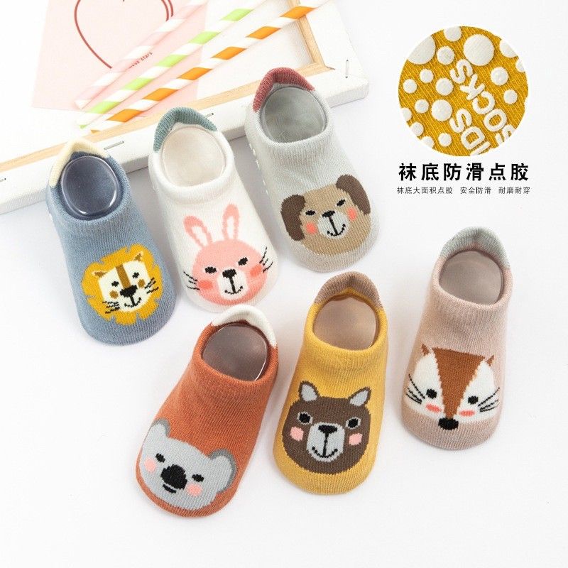 Kaos kaki bayi karakter hewan binatang lucu Animal threaded baby kids socks import