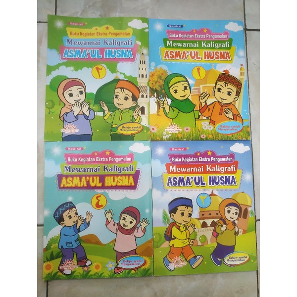 Buku Mewarnai Kaligrafi Asmaul Husna