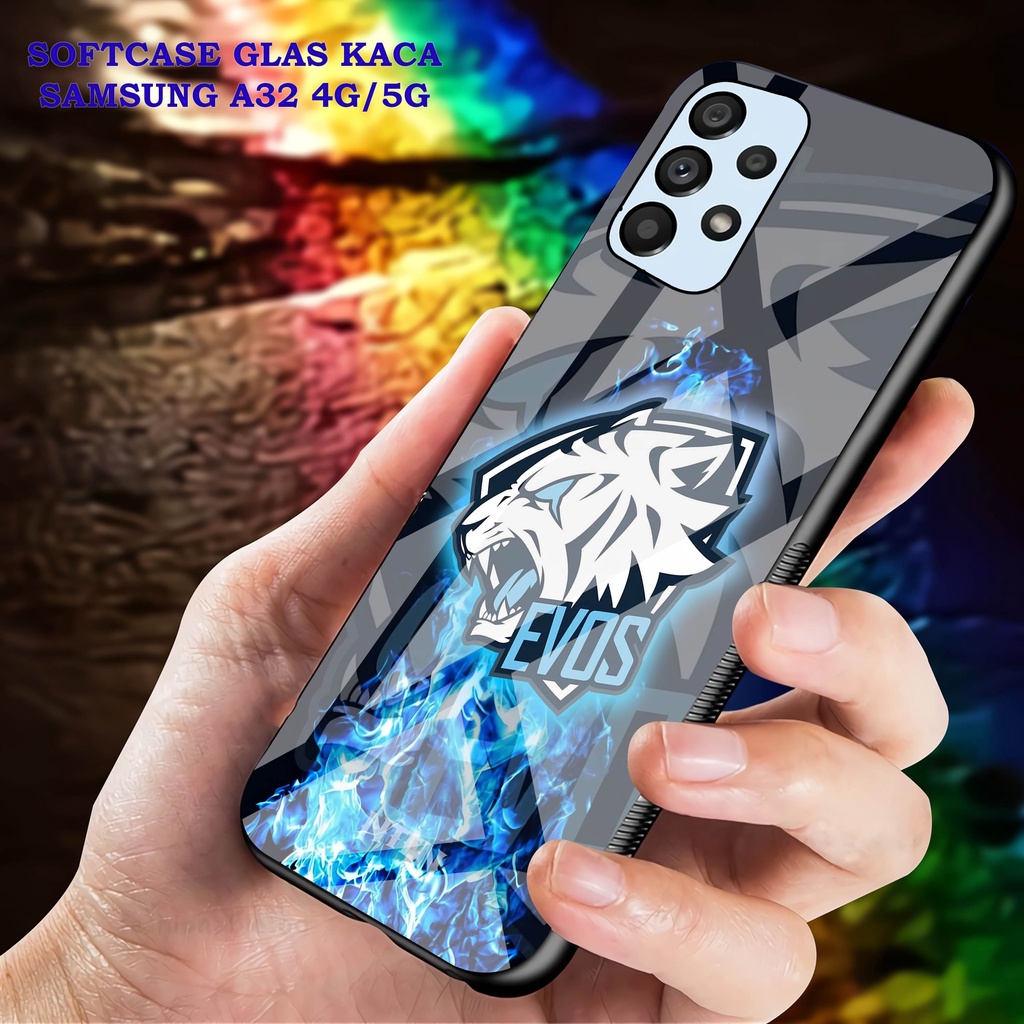 Softcase Glass Kaca SAMSUNG A32 [4G]- Case Hp Pelindung Handphone SAMSUNG A32 [5G] [ A31]