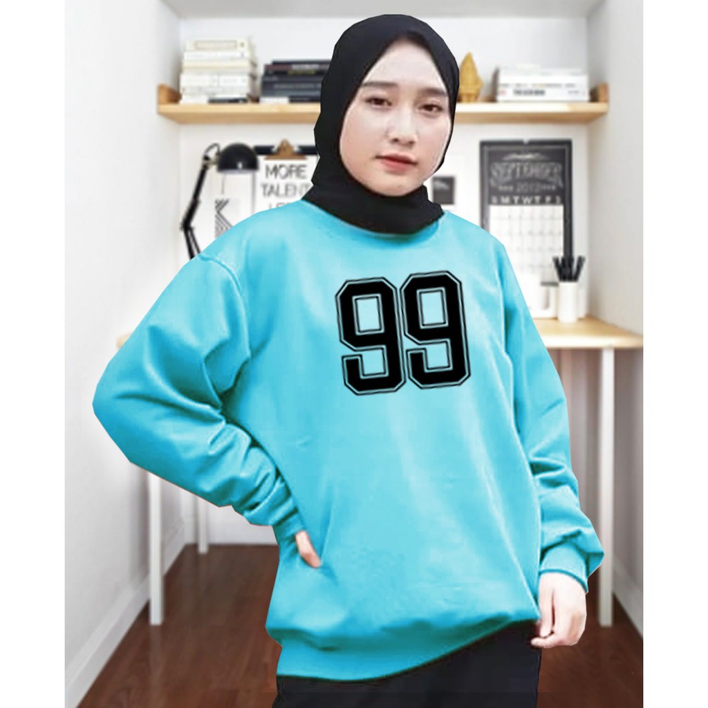 Kaos Lengan Panjang 99 / Kaos Sweatshirt / Atasan Wanita / Atasan Wanita Lengan Panjang