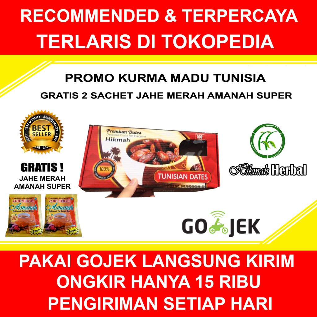 

Kurma Madu Tunisia Asli Kualitas Premium Isi 500 Gram