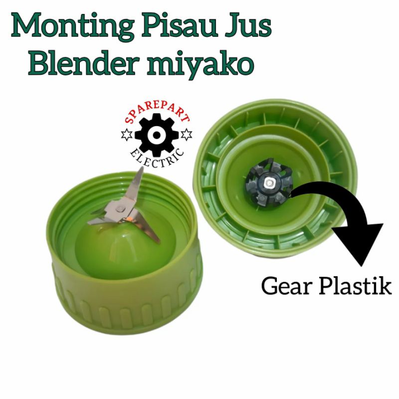 MOUNTING PISAU JUS + SEAL BLENDER MIYAKO NATIONAL DLL GEAR PLASTIK