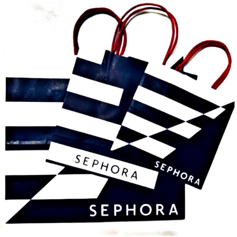 ON SALE!❤SEPHORA CLASSIC BLACK &amp; WHITE PAPER BAG KANTONG KERTAS MOTIF HITAM PUTIH KECIL SEDANG BESAR KANTONG KERTAS KADO BUNGKUS BINGKISAN GOODIE HITAM PUTIH SERBAGUNA BIRTHDAY ANNIVERSARY ULANG TAHUN SESERAHAN SANJIT PROMO SUPER MURAH LEBAY TERLARIS TOP