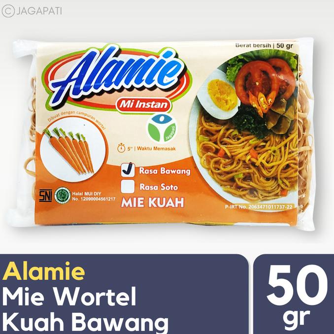 

Alamie - Mie Wortel Kuah Bawang 50gr - Mie Sehat