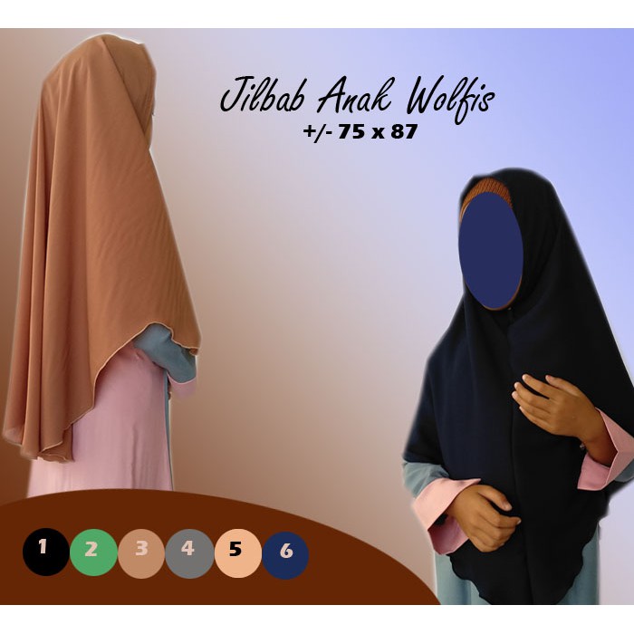 Jilbab hijab Anak syari non pet A07