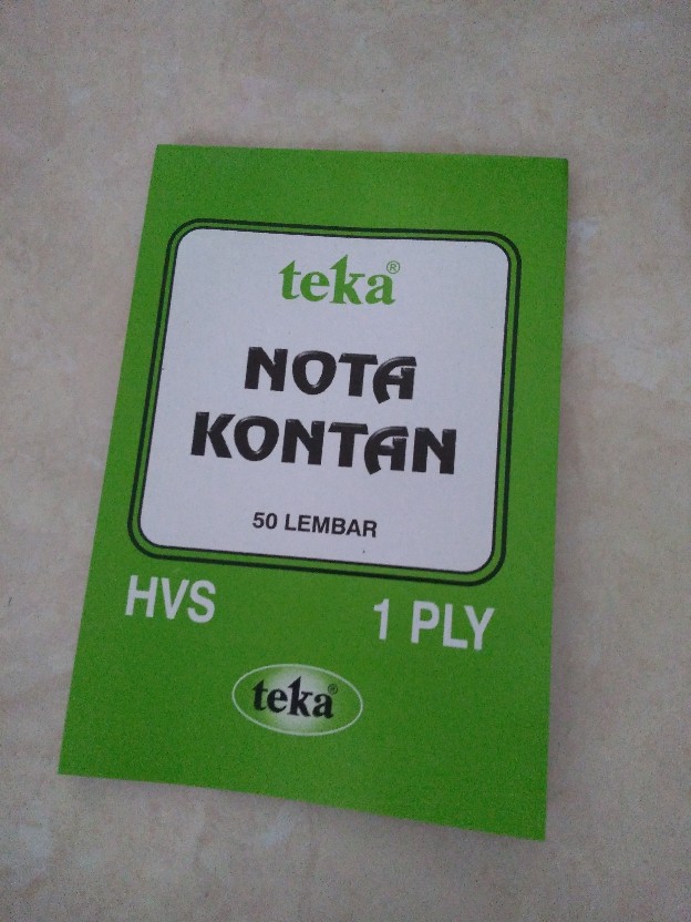 Nota Kontan, Rangkap 1