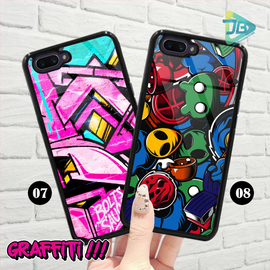 HARDCASE 2D GLOSSY GRAFFITI OPPO VIVO XIAOMI SAMSUNG REALME IPHONE ALL TYPE JB4674