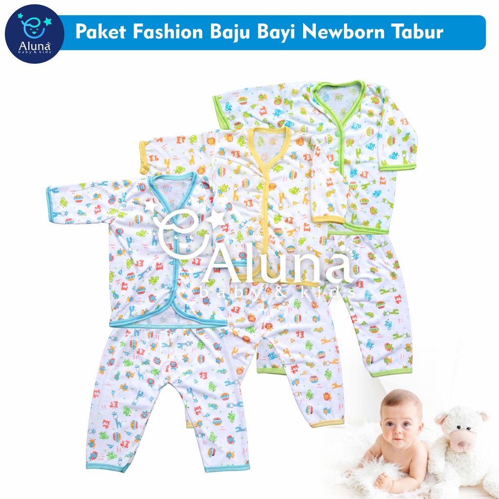 Paket hemat Setelan Baju Bayi Newborn Perlengkapan Bayi Baru Lahir Kado Lahiran Baby Gift Set-6