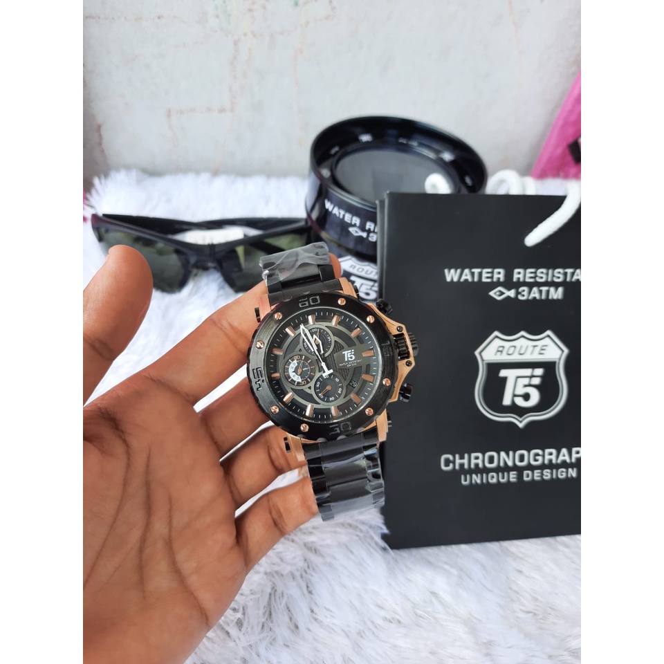 JAM TANGAN PRIA T5 H 3702G.SEH CHRONOGRAPH ORIGINAL/JAM TANGAN T5 H 3702G/JAM TANGAN PRIA/JAM TANGAN T5 TERMURAH/JAM T5 TERLARIS