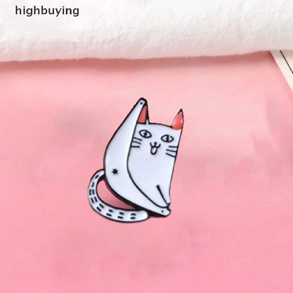 Hbid Bros Pin Enamel Bentuk Kartun Kucing Untuk Hadiah