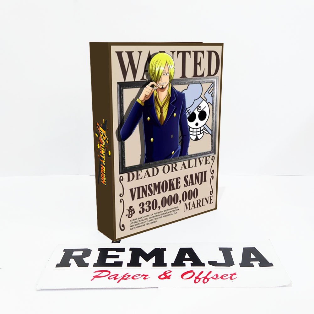 

Pocket book/Notebook One Piece VINSMOKE SANJI BOUNTY RUSH A6 & A5 / buku tulis catatan notes