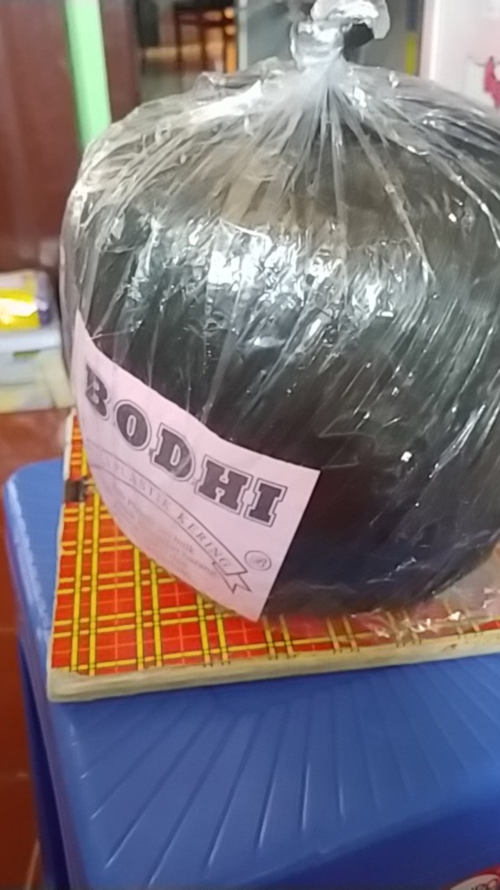 Tali Plastik Rafia Bodhi Hitam 1kg Full Tebal Rapiah Rapia 1kilo 1 Kilogram