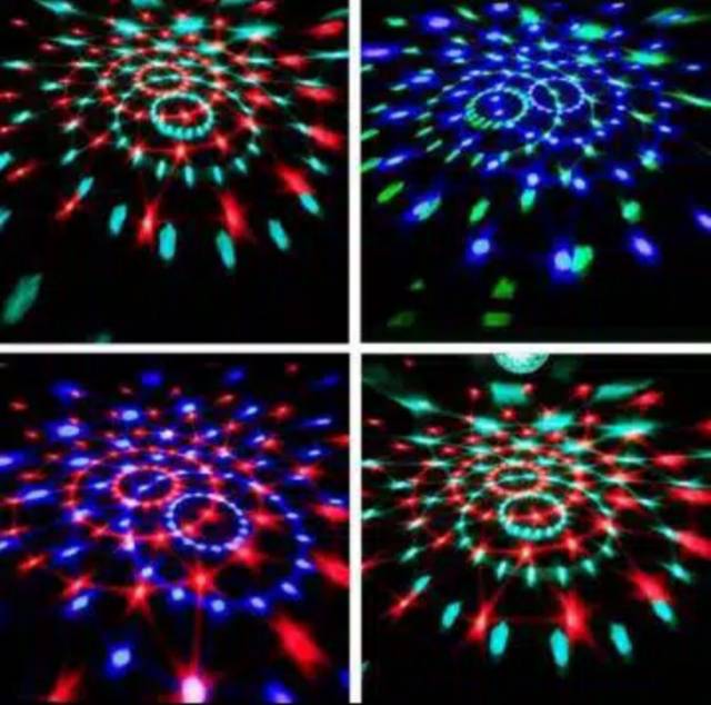 Lampu Disco / Lampu Pesta Full Colour Auto Rotating Party Light 5 Watt