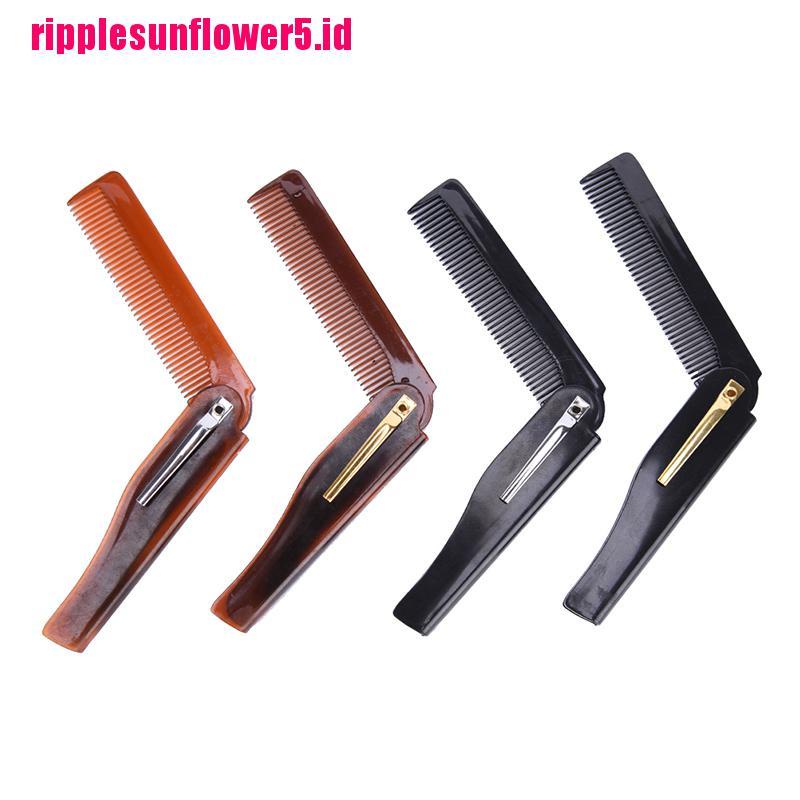 # Kaos T-Shirt Wanita Lengan Pendek Motif Print #1pc Alat Cukur Kumis / Jenggot Lipat Ukuran Saku