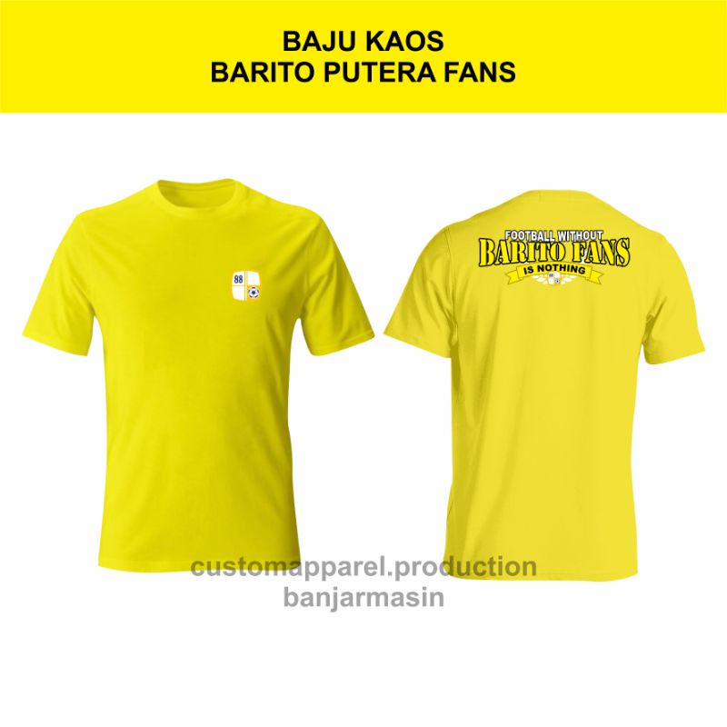 Kaos Barito putera | Without Barito Fans | Baju Suporter Barito
